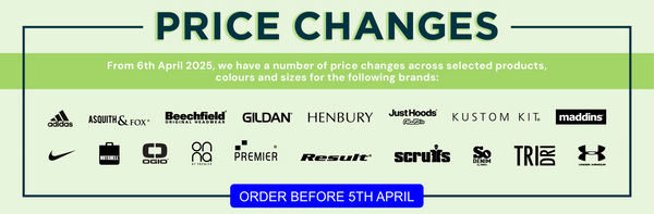 Clothing Price Changes