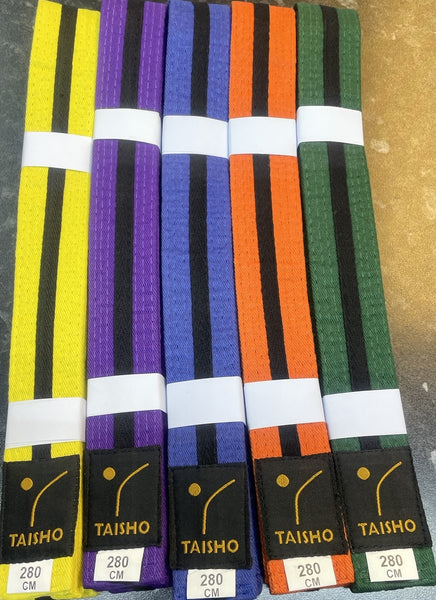 belts with back stripes
