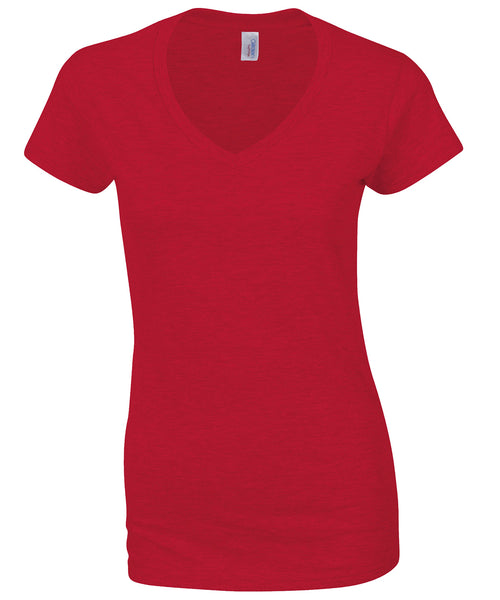 Ladies T-Shirts V-NECK (Gildan) ~ RED (Clearance)