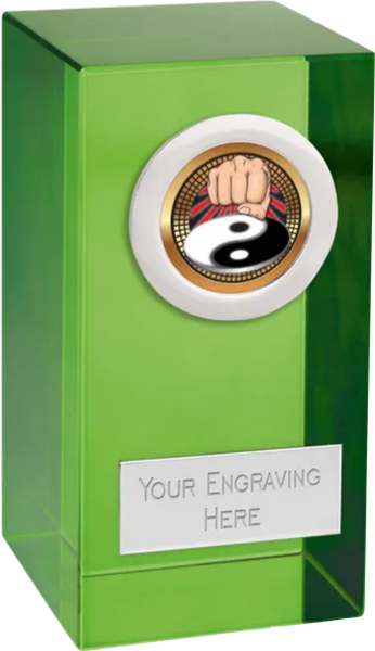 Colour Optical Crystal Block Awards with Trim - NEW