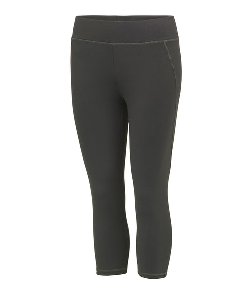 Ladies Leggings 3/4 Length ~ CHARCOAL GREY S (10)