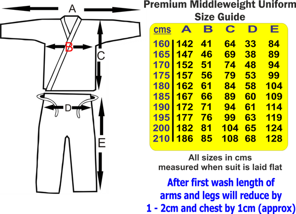 Middleweight Karate Uniforms by TAISHO