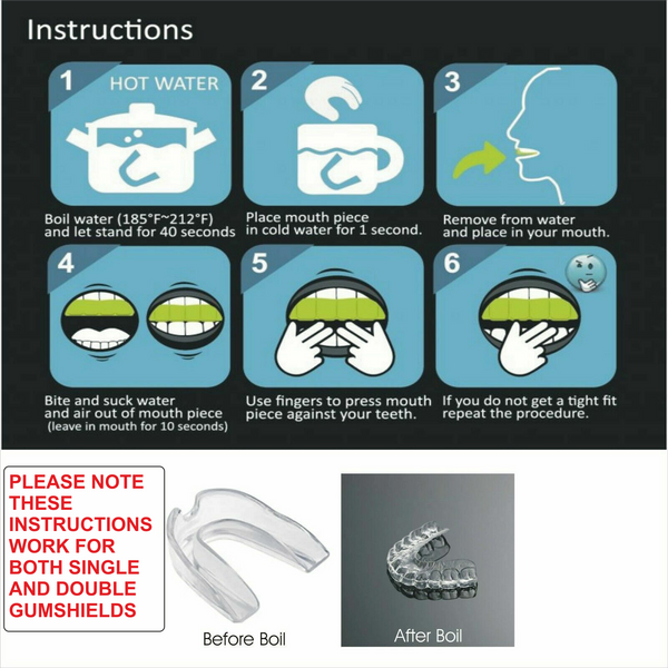 Double Gumshields (mouth guards)