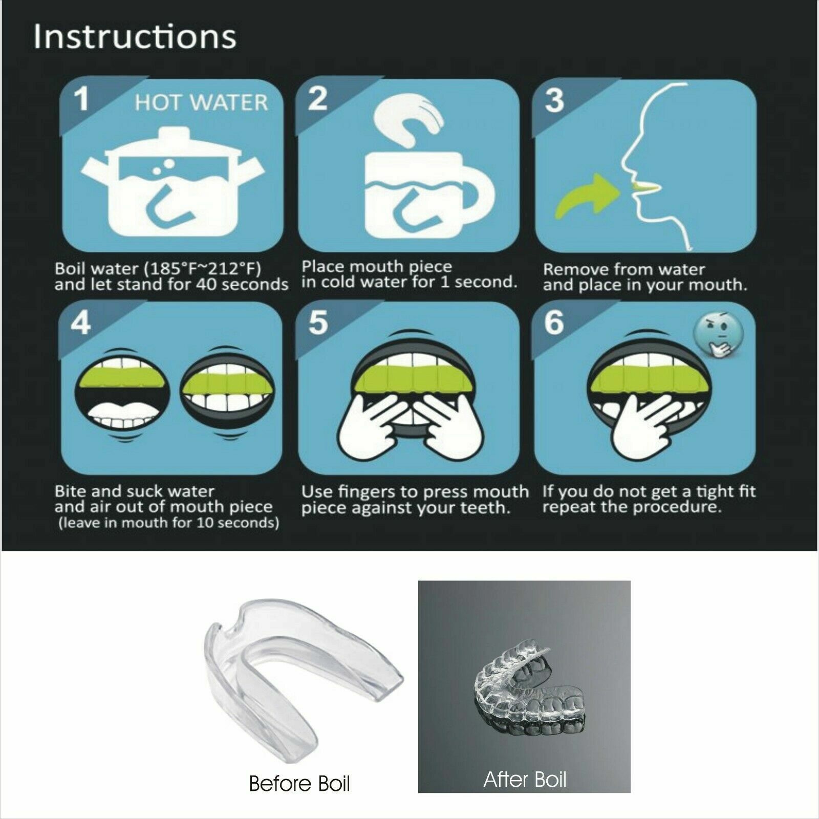beast gear mouth guard instructions Black Box Professional Gumshield (mouthguard) (Adult Size only)