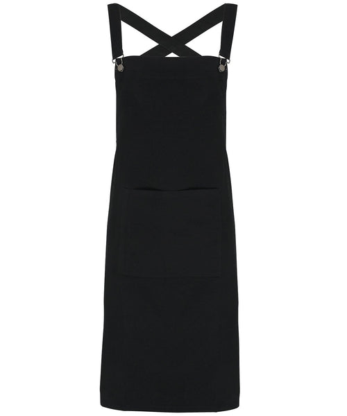 Cross back 'barista' bib apron ~ PR129