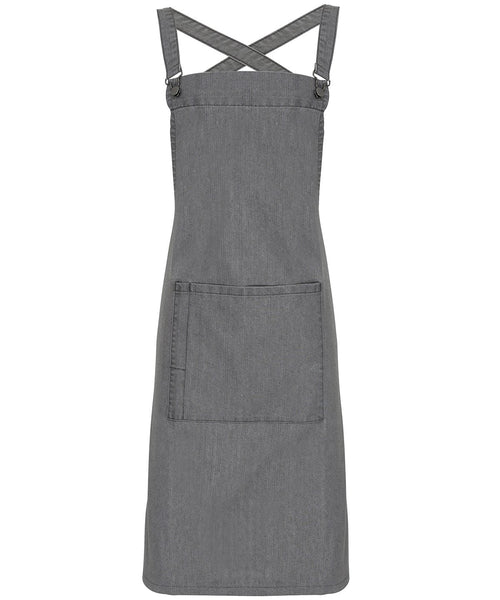 Cross back 'barista' bib apron ~ PR129