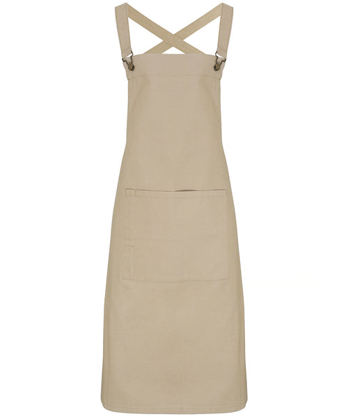 Cross back 'barista' bib apron ~ PR129