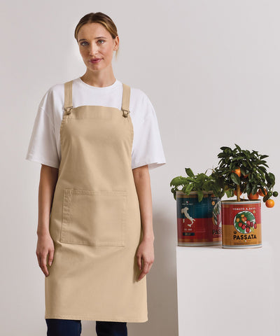 Cross back 'barista' bib apron ~ PR129