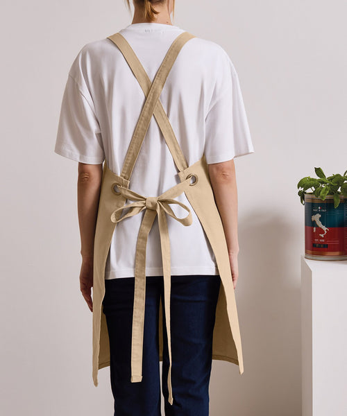 Cross back 'barista' bib apron ~ PR129