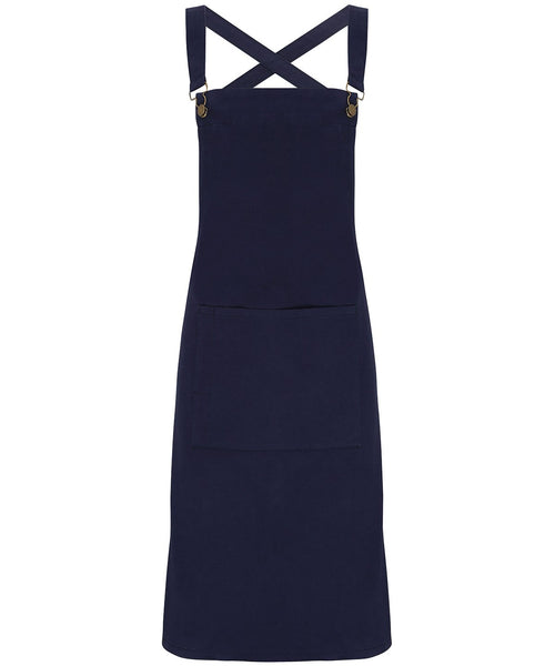 Cross back 'barista' bib apron ~ PR129