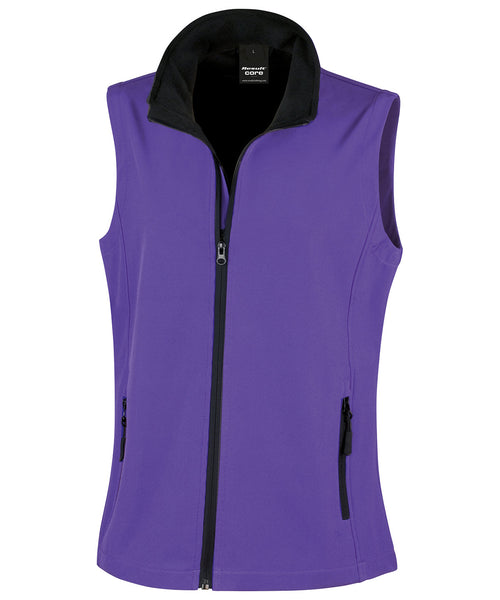 Women's Printable softshell bodywarmer - R232F