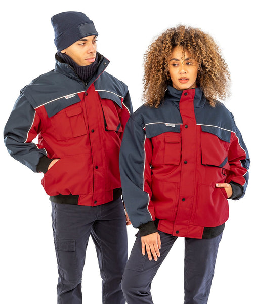 Work-Guard Heavy-Duty Pilot Jacket zip sleeve ~ RE71A