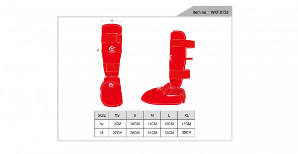 WKF Approved Foot & Shin Pads
