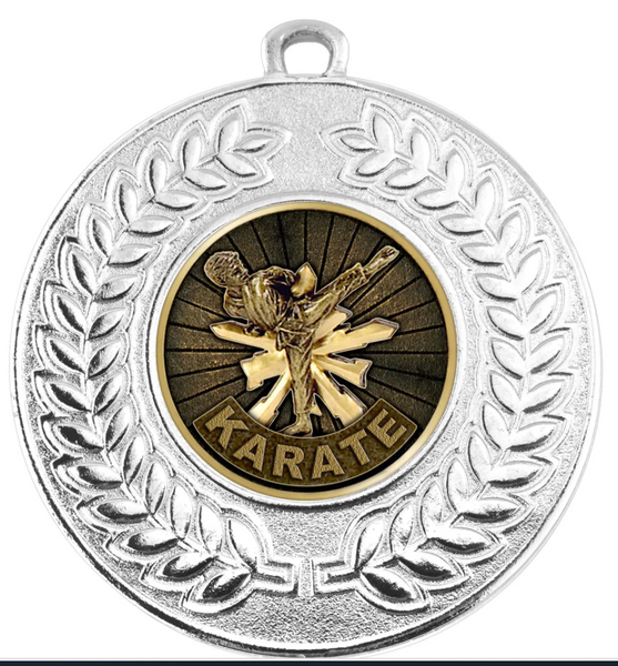 Customised Metallic Medals - NEW - includes Ribbon (50mm)