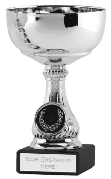 Lake Trophy Cups On Black Marble Base