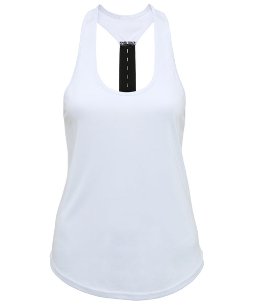 Women's TriDri® performance strap back vest L (14) - WHITE - Clearance