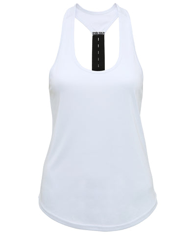 Women's TriDri® performance strap back vest L (14) - WHITE - Clearance