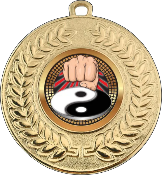 Customised Metallic Medals - NEW - includes Ribbon (50mm)