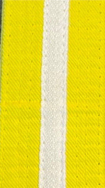Coloured Belts with White Stripe