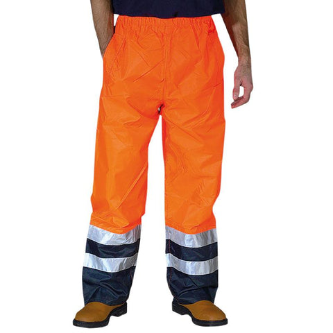 Hi-vis Waterproof Over Trousers - Two Tone - by Yoko ~ YK072