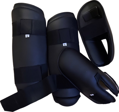 Semi-Contact Foot & Shin Pads - Black