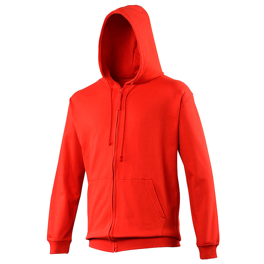 Mens red hoodie zip sale