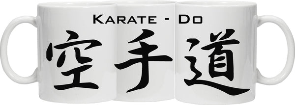 japanese kanji mugs karate 