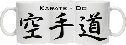 japanese kanji mugs karate 