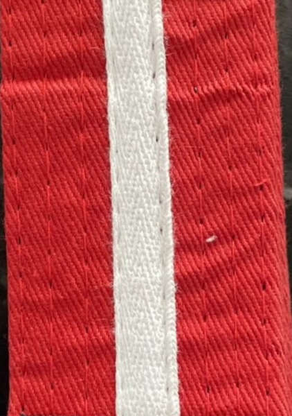 Coloured Belts with White Stripe