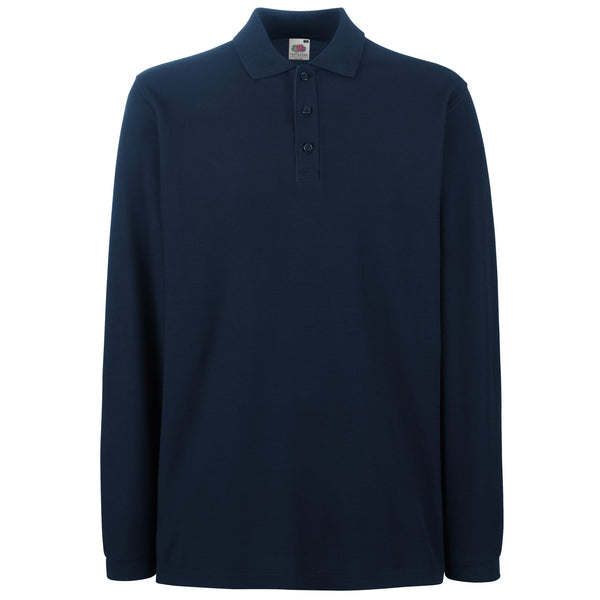 Premium Long Sleeve Polo Shirts - Fruit of the Loom ~ SS258