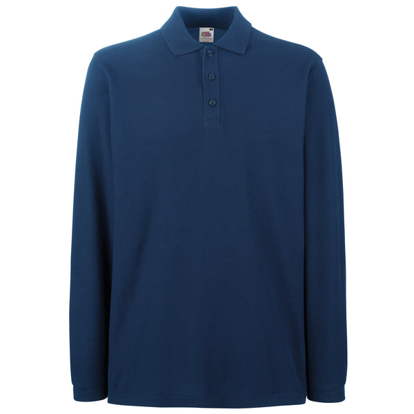 Premium Long Sleeve Polo Shirts - Fruit of the Loom ~ SS258