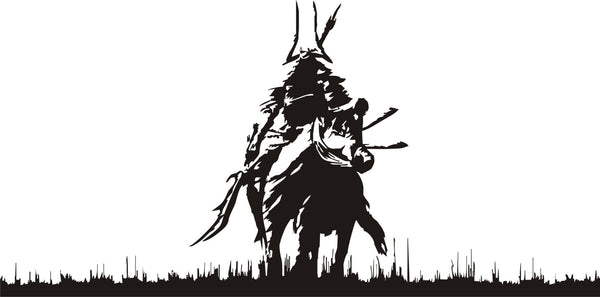Samurai on Horseback (150 x 75cms)