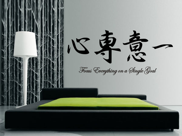 focus everything on a single goal wall art