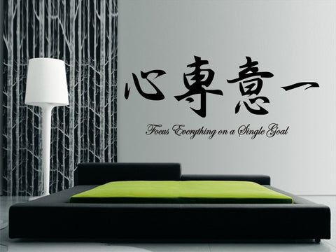 focus everything on a single goal wall art