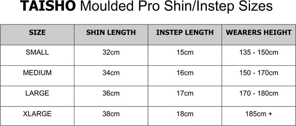 Taisho Pro Black Shin/Instep Pads