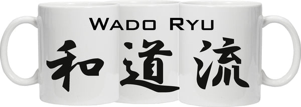 Japanese Kanji Mugs - Karate, Judo, Jujitsu, Aikido