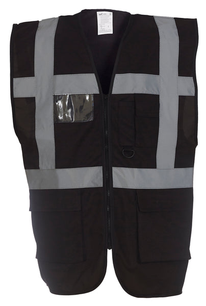 Multi-functional executive hi-vis waistcoat ~ YK002 - 26 COLOURS