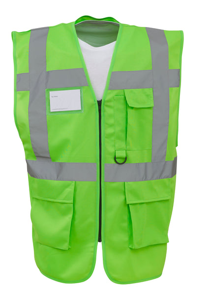 Multi-functional executive hi-vis waistcoat ~ YK002 - 26 COLOURS