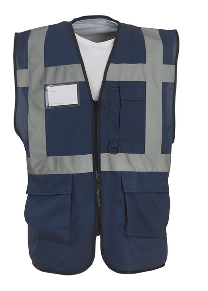 Multi-functional executive hi-vis waistcoat ~ YK002 - 26 COLOURS