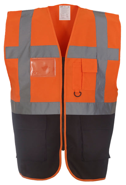 Multi-functional executive hi-vis waistcoat ~ YK002 - 26 COLOURS