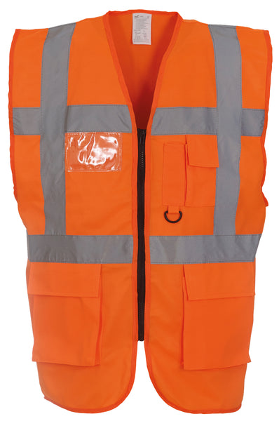 Multi-functional executive hi-vis waistcoat ~ YK002 - 26 COLOURS