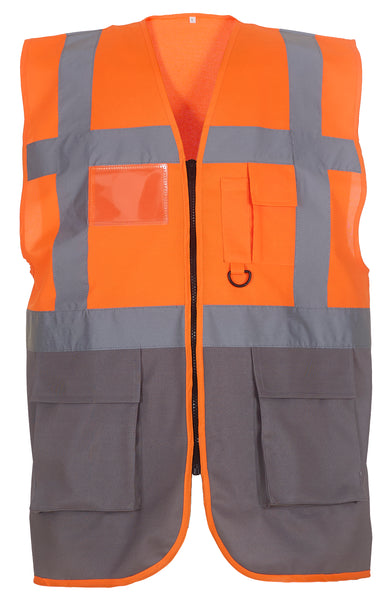Multi-functional executive hi-vis waistcoat ~ YK002 - 26 COLOURS