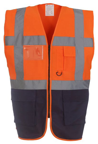Multi-functional executive hi-vis waistcoat ~ YK002 - 26 COLOURS