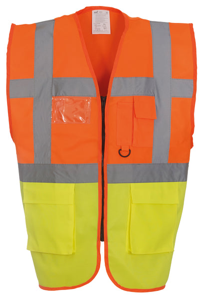 Multi-functional executive hi-vis waistcoat ~ YK002 - 26 COLOURS