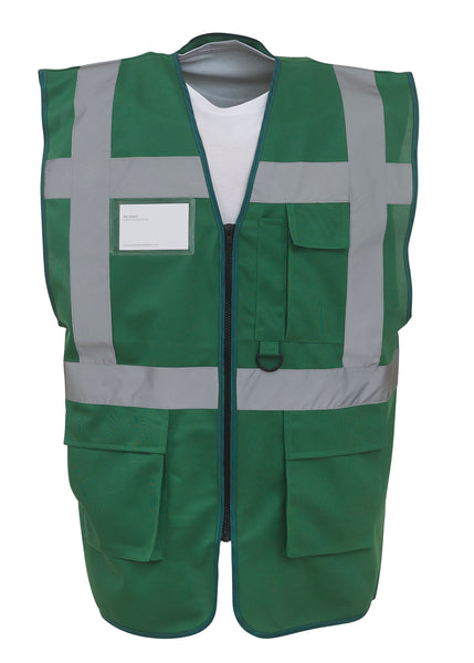 Multi-functional executive hi-vis waistcoat ~ YK002 - 26 COLOURS