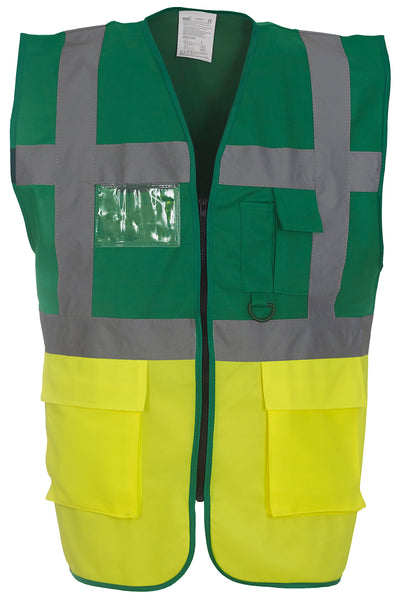 Multi-functional executive hi-vis waistcoat ~ YK002 - 26 COLOURS