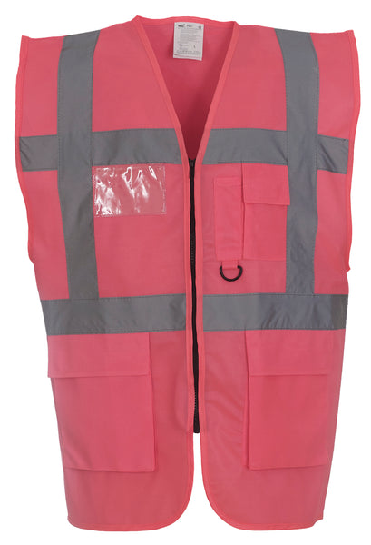 Multi-functional executive hi-vis waistcoat ~ YK002 - 26 COLOURS