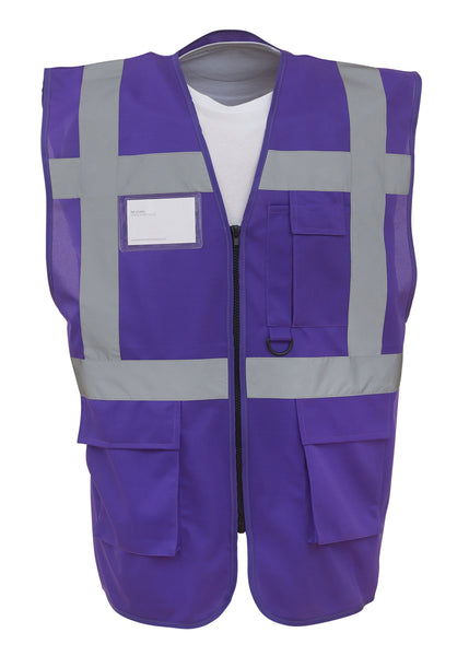 Multi-functional executive hi-vis waistcoat ~ YK002 - 26 COLOURS
