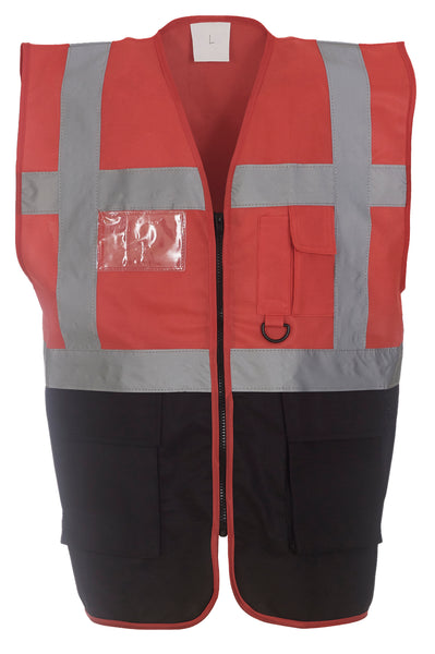 Multi-functional executive hi-vis waistcoat ~ YK002 - 26 COLOURS