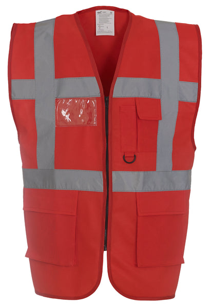 Multi-functional executive hi-vis waistcoat ~ YK002 - 26 COLOURS